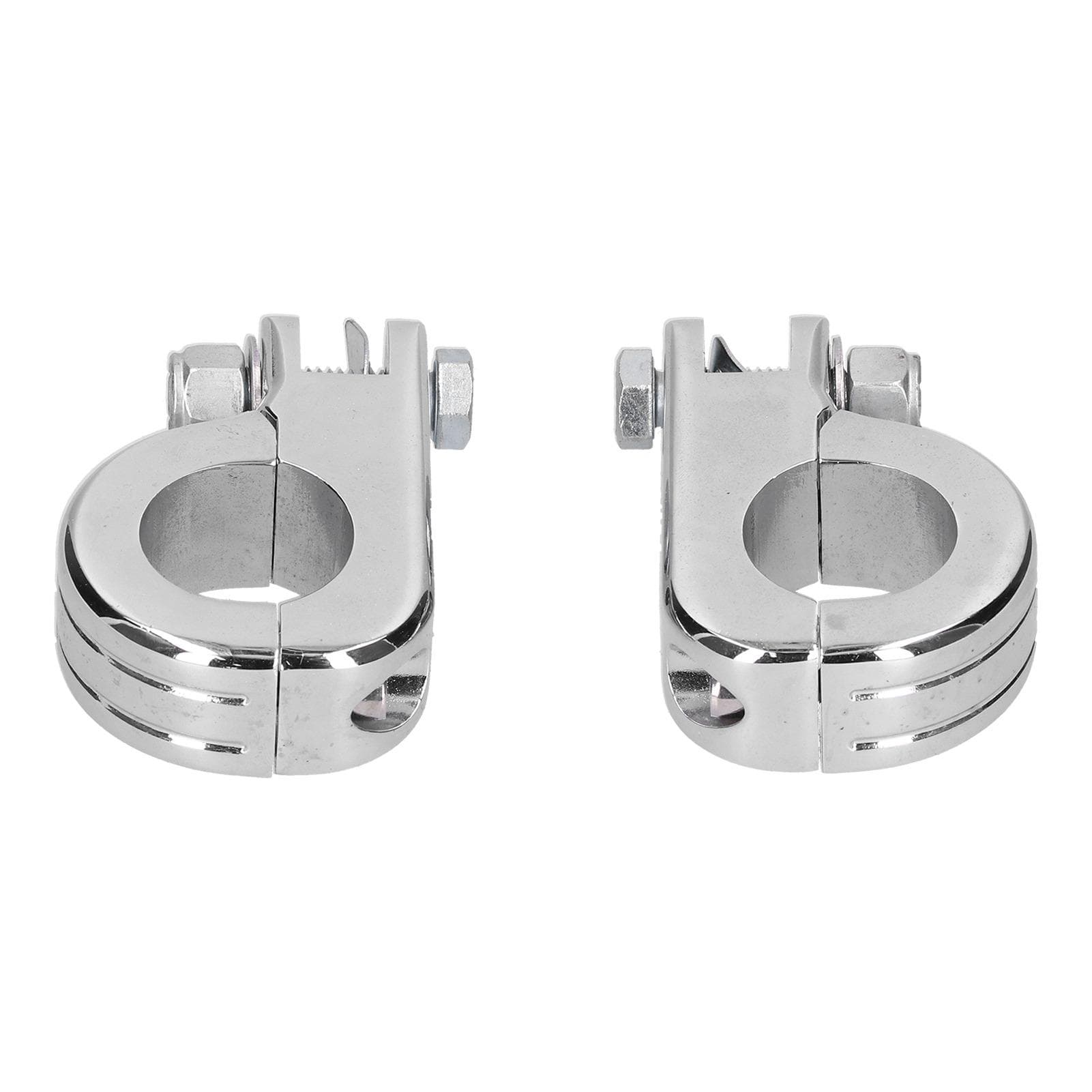 2pcs Engine Guard Footpeg Mounting Clamp Aluminum Alloy Riding Accessory Fit for Honda