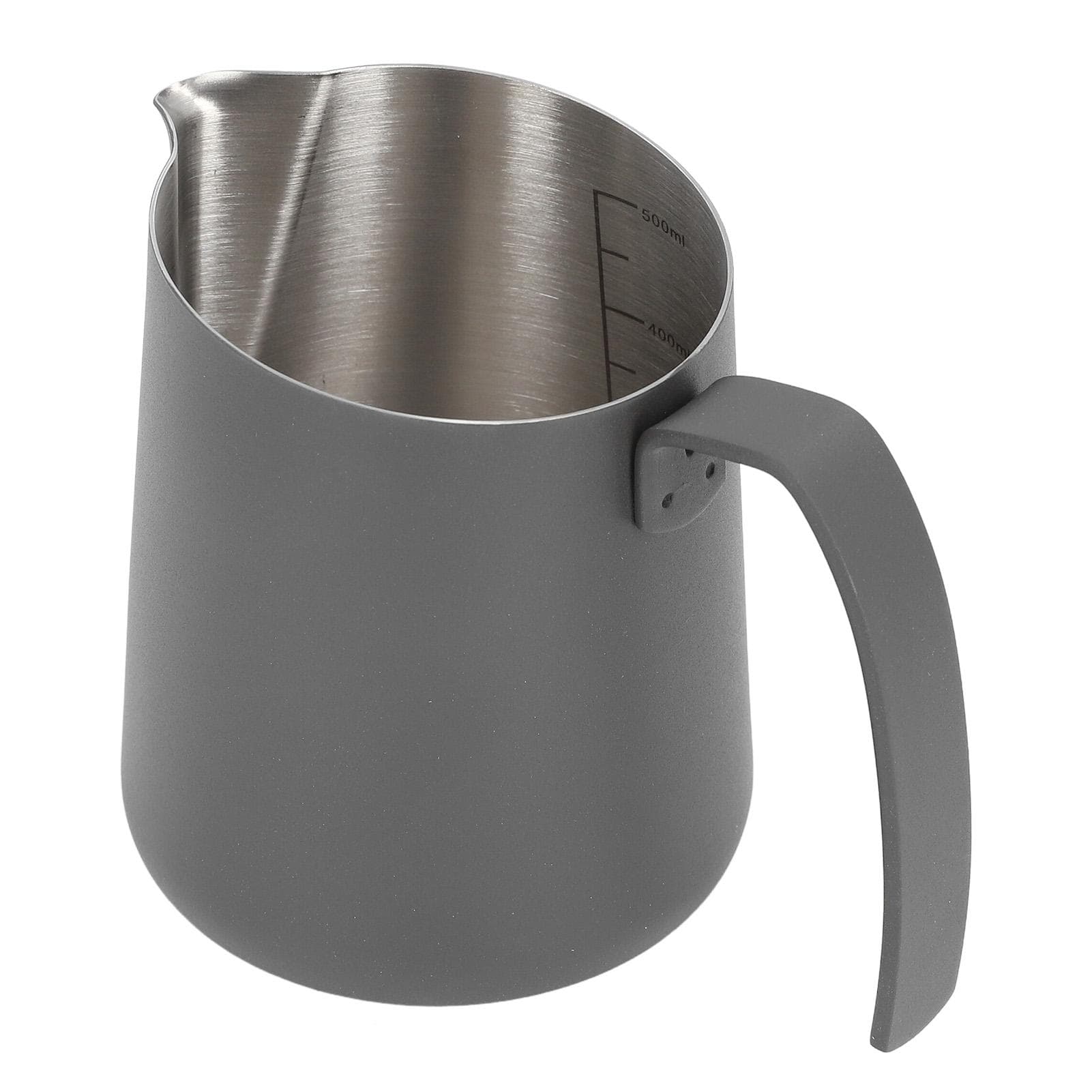 Milk Frothing Pitcher 304 Stainless Steel Creamer Cup Latte Art Coffee Steaming Pitcher with Slant