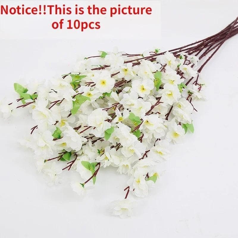 1pc Artificial Peach Blossom Livingroom Ornaments Fake Tree Landscaping Decoration 65cm Bendable Fake Flower Festival Decoration 1pc