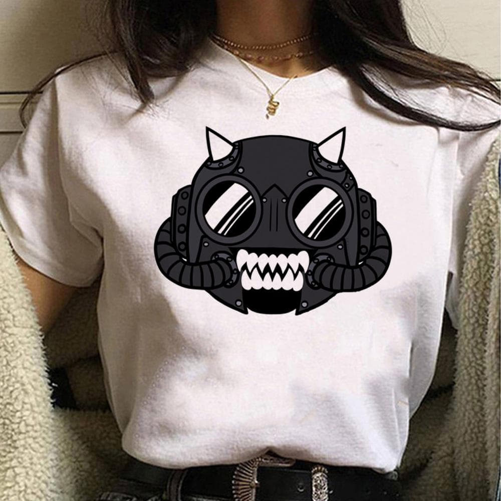 Ghost Band Tops Women T Shirts Streetwear Harajuku T-shirts Female Funny Designer Manga Clothing L