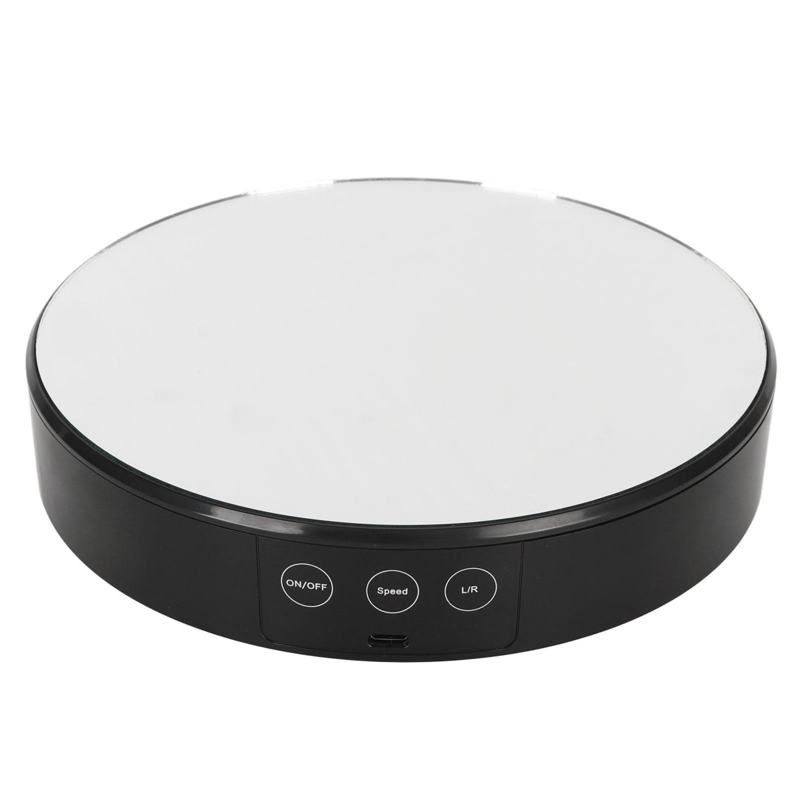 Motorized Rotating Display Stand 360 Degree White Light 5kg Load Capacity Electronic Turntable