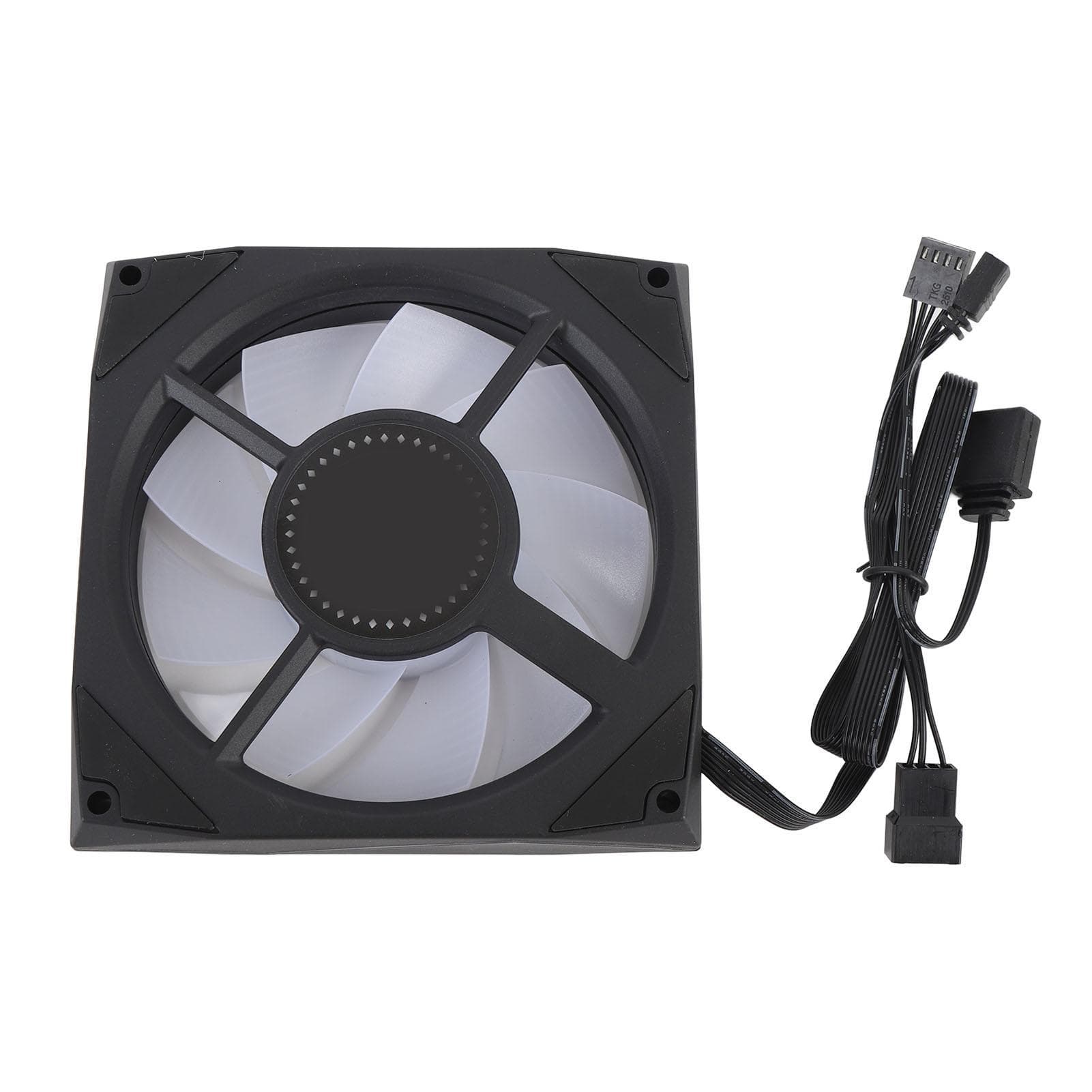 PC Case Fan Positive Blade 120mm Low Noise 4 Pin PWM 5V 3 Pin ARGB 800RPM to 1800RPM CPU Cooler for black