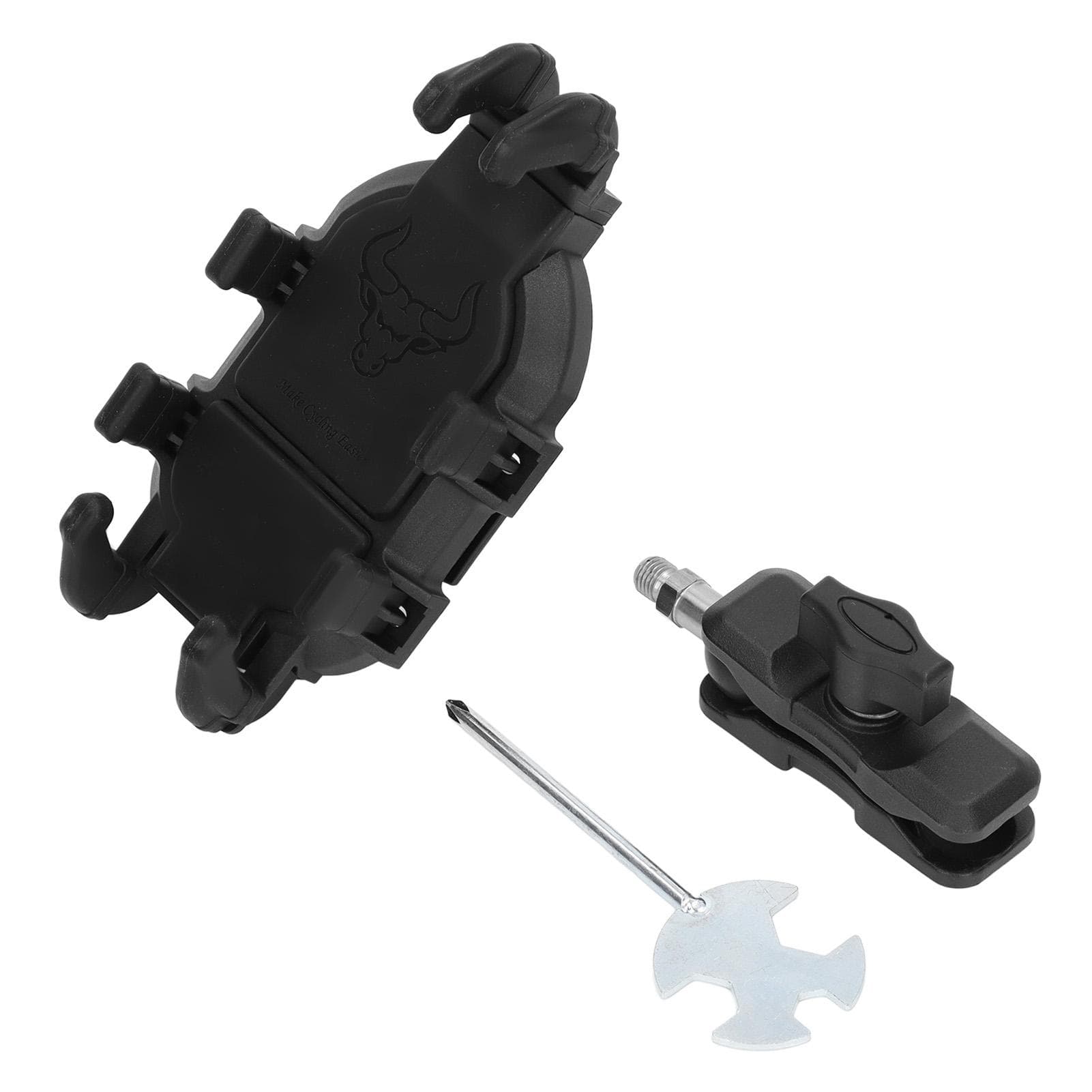 Bike Phone Mount Shock Absorption 360 Degree Rotation Adjustment Motorcycle Phone Holder
