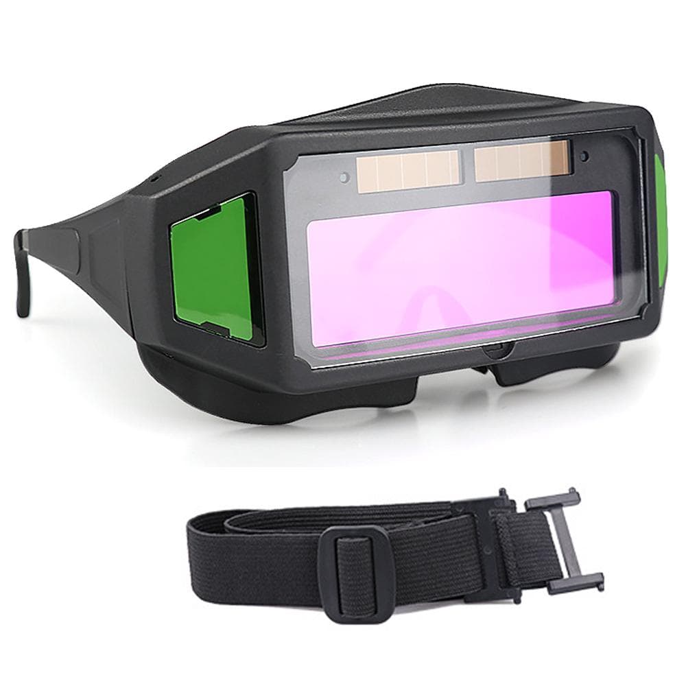 Auto Color-changing Welding Goggles Professional Automatic Dimming Soldering Glasses Argon Arc green filter lens multicolour