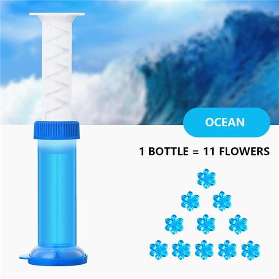Flower Aromatic Toilet Gel Toilet Deodorant Cleaner Remove Odors And Leave No Traces Convenient To Use blue