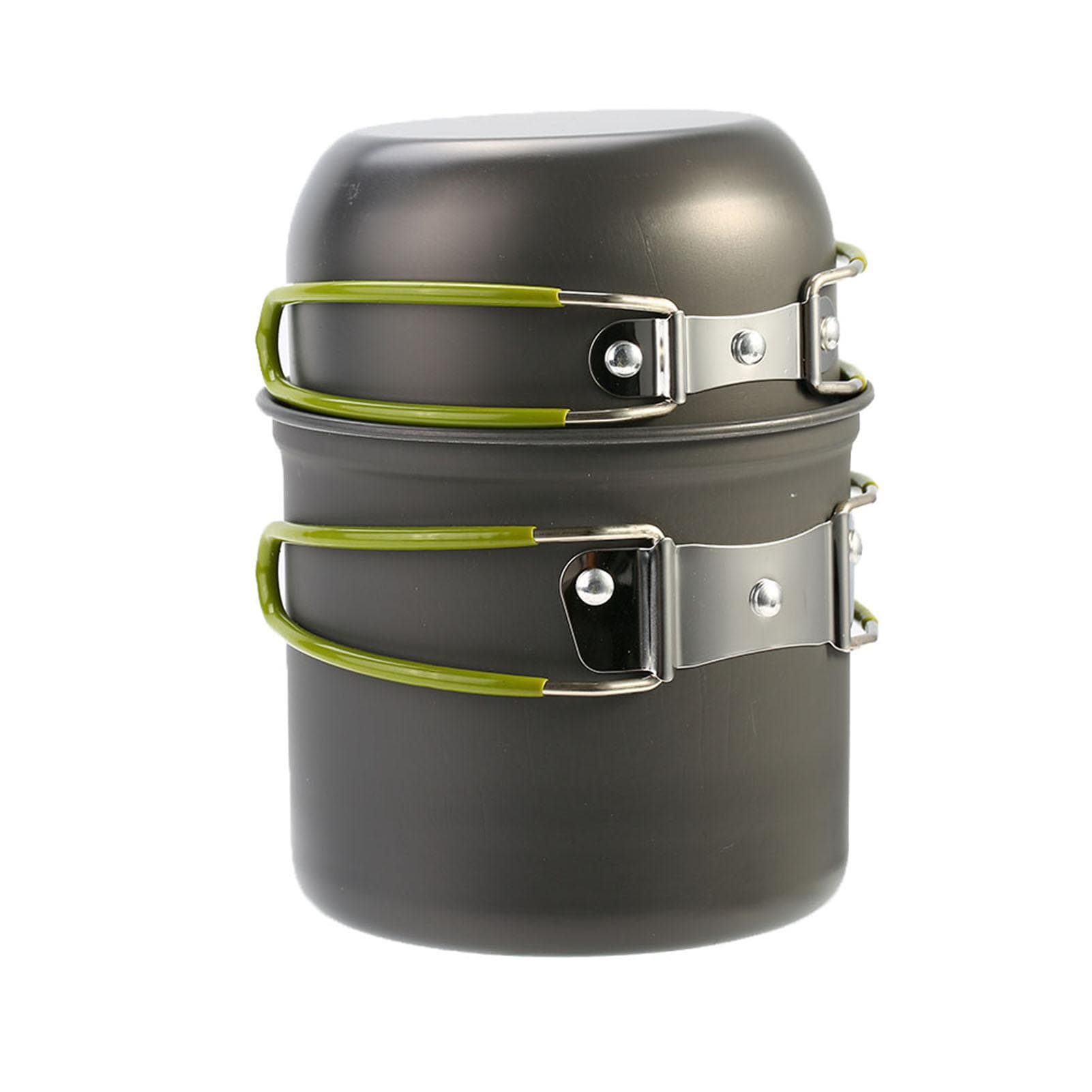 Compact Aluminium Alloy Pot Set Foldable Handgrip with Storage Bag For Outdoor Camping Survival