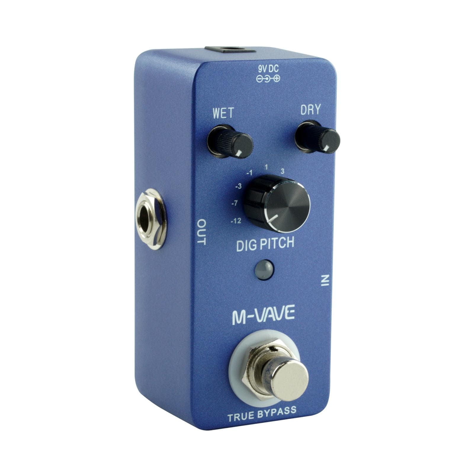 M-VAVE DIG PITCH Guitar Effect Pedal with True Bypass 9 Pitch Shift Types Zinc Alloy Shell Mini purple