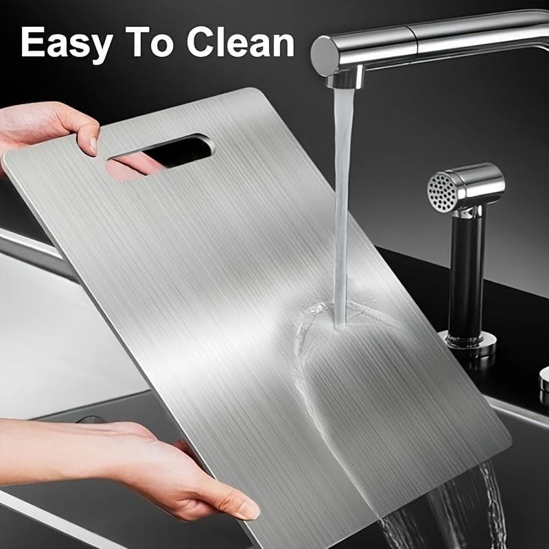 2024 Premium Double Sided Titanium Cutting Board - Food Grade Stainless Steel for Kitchens and Restaurants