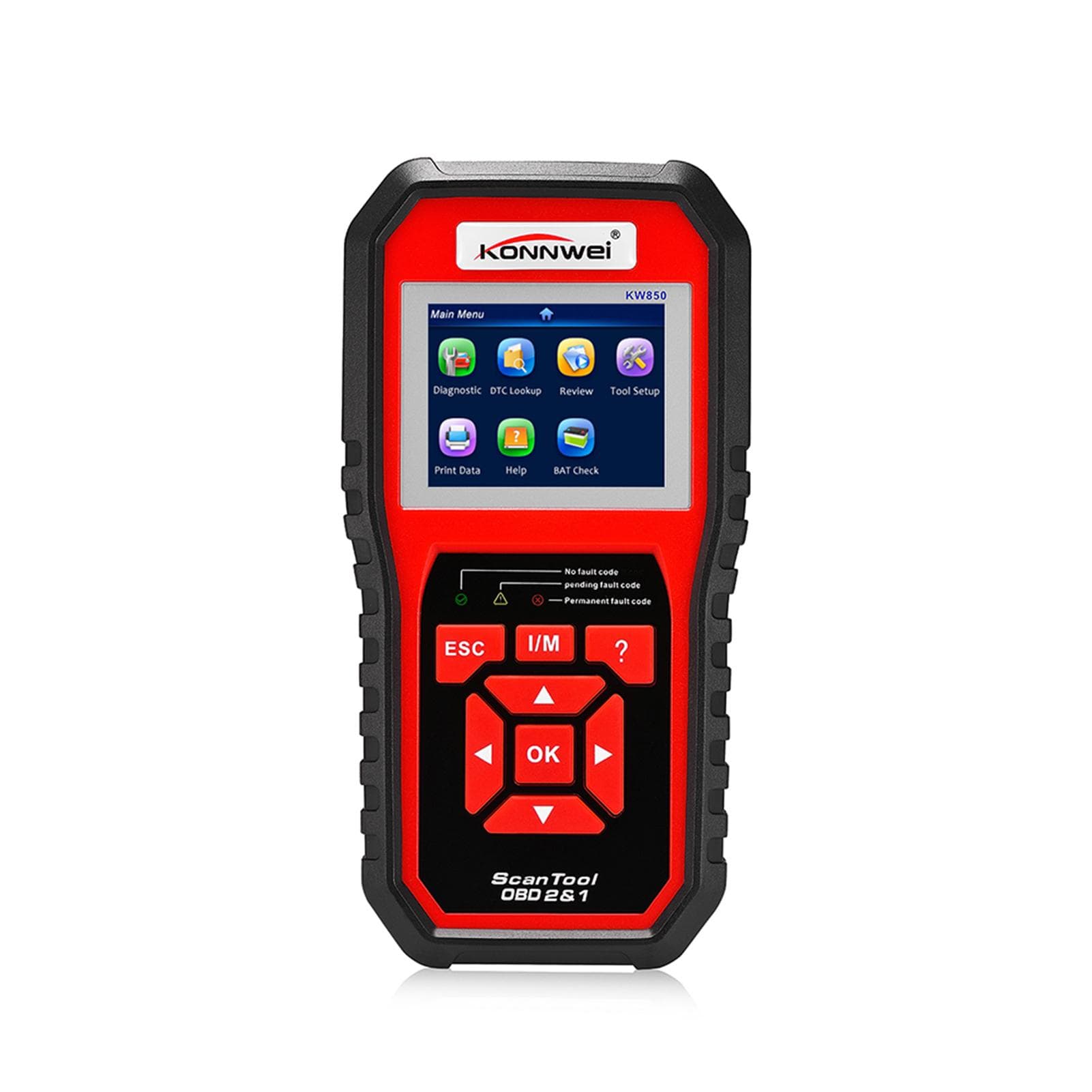 KONNWEI 850 Universal Scanner Code Reader Tool Car Engine Fault Code Scan Camera