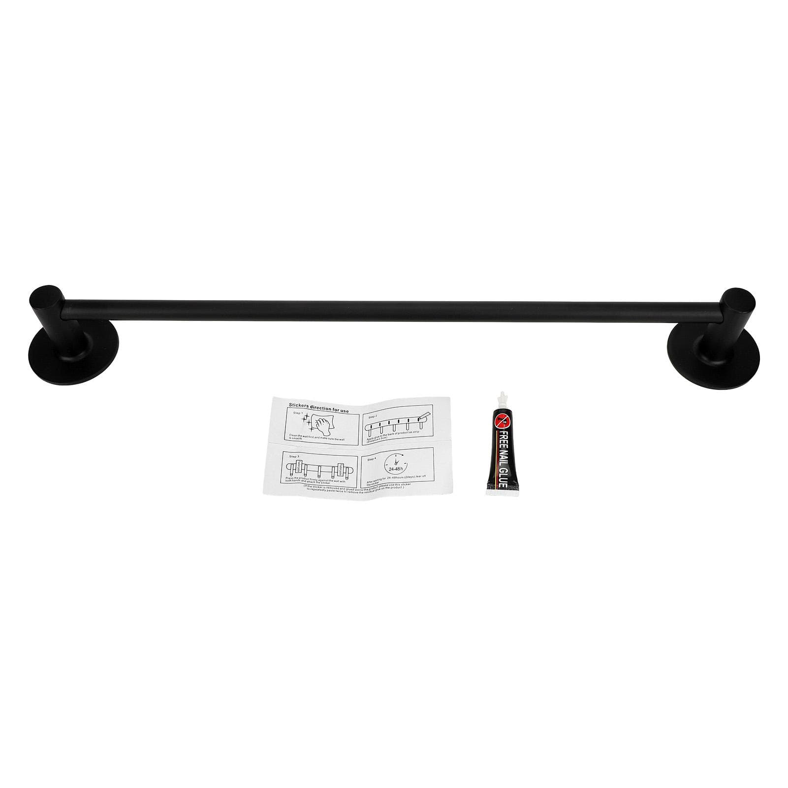 Hand Towel Holder Aluminium Alloy Durable Fingerprint Proof Prevent Water Stain Punch Free Approx