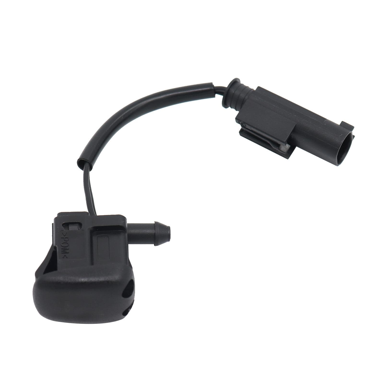 Windshield Washer Nozzle Heated Washer Nozzle Replacement for BMW E39 5-Series 61668361039 black