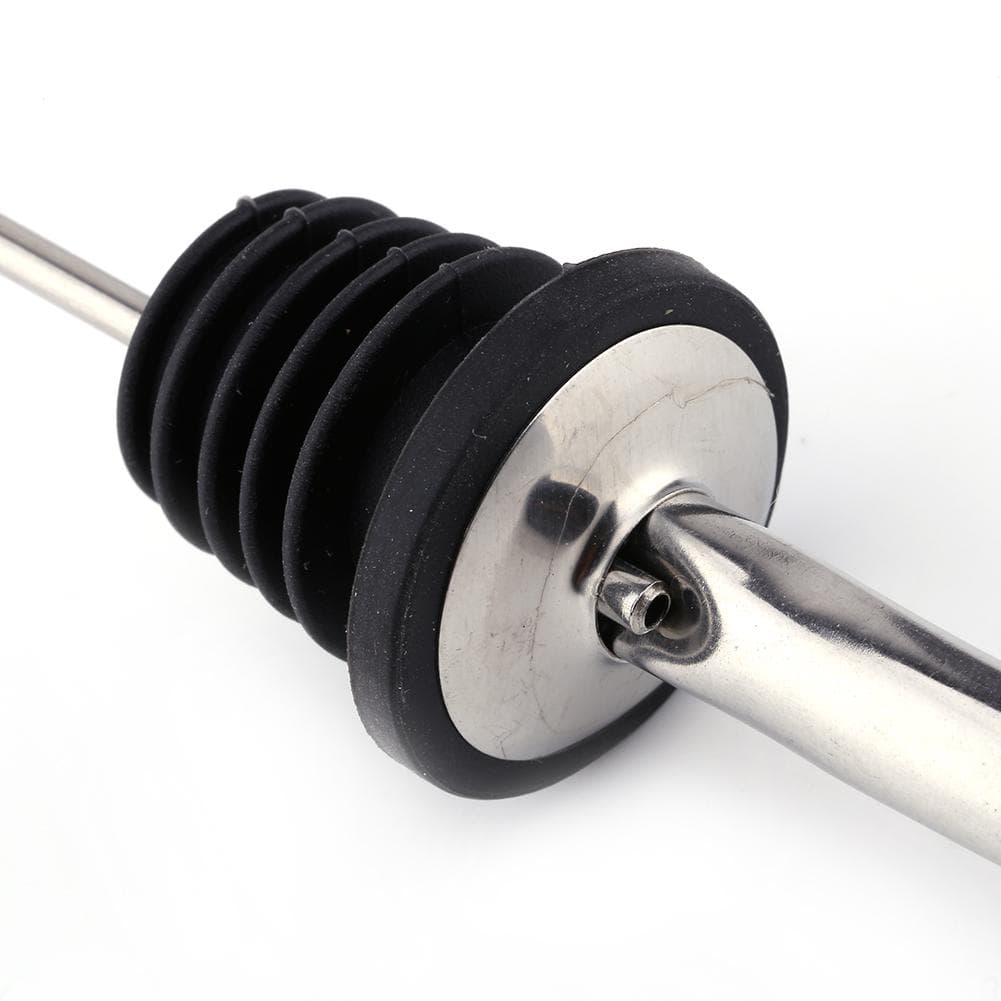 Stainless Steel Free Flow Vented Pourer Wine Liquor Bottle Spout Stopper US