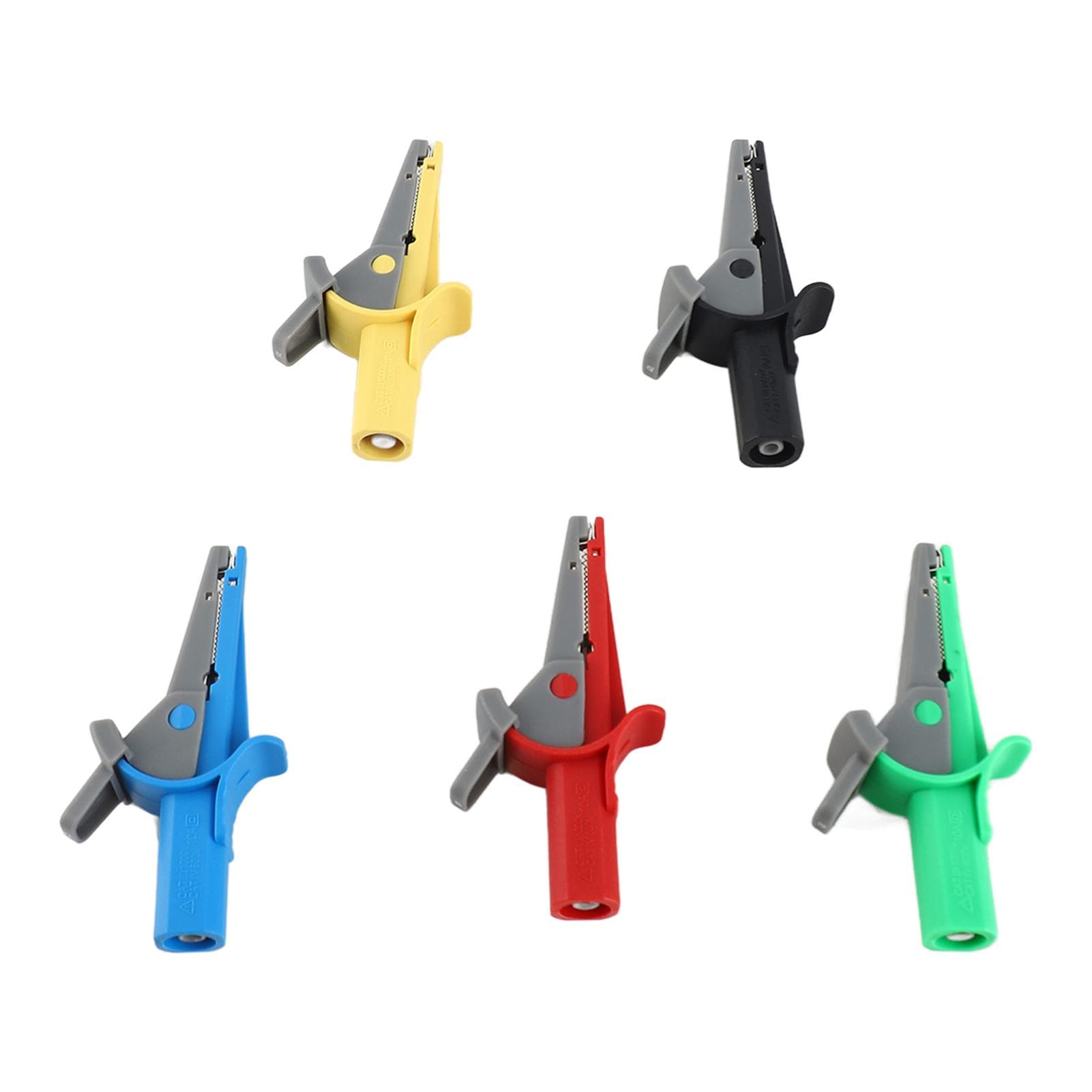 5PcsSet Battery Electrical Test Clip 10A 600V?1000V Multicolor Portable Safety 4mm Banana Jack