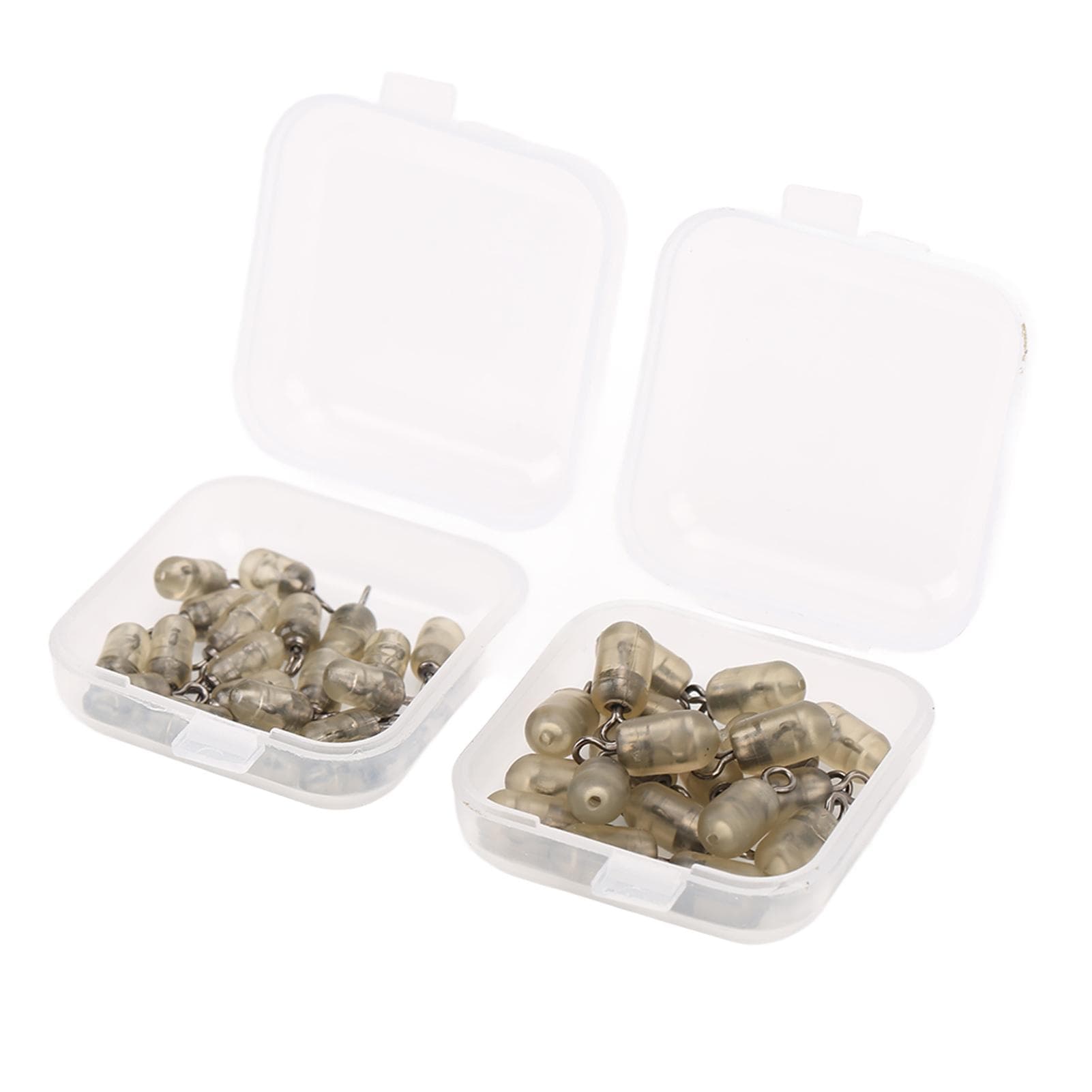 40Pcs Carp Fishing Swivel Connector Carp Bait Cage Hair Rig Stop Beads Fishing Tackle Accessories