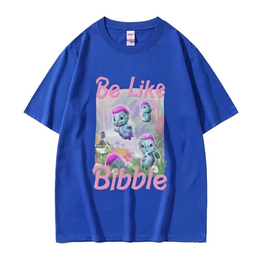 Limited Cute Bibble Graphic Print T-shirts Unisex Women Retro Fashion Oversized T Shirt Unisex Cozy 100% Cotton Short Sleeve T-Shirt XL