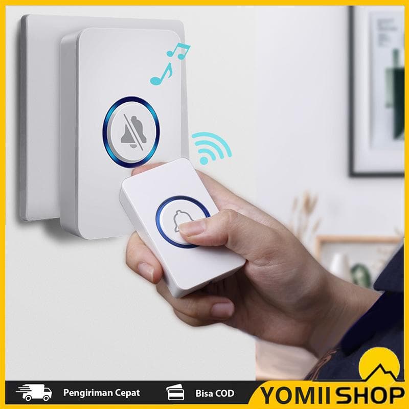 Elderly Care Call Bell Pregnancy Care Call Bell 110dB 4 Volume Levels 60+ Ringtone One Large Button EU Plug white