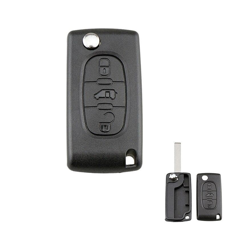 3 Button HU83 Remote Car Key Fob Case CE0523 for Peugeot Expert/Citroen Dispatch 2006 2007 2008 2009 2010-2016
