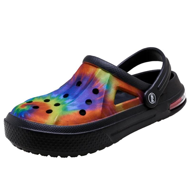 Summer Graffiti Clog Sandals for Men and Women Air Cushion Sandals Camouflage Slippers Couple's Garden Shoes Men's Casual Shoes 43