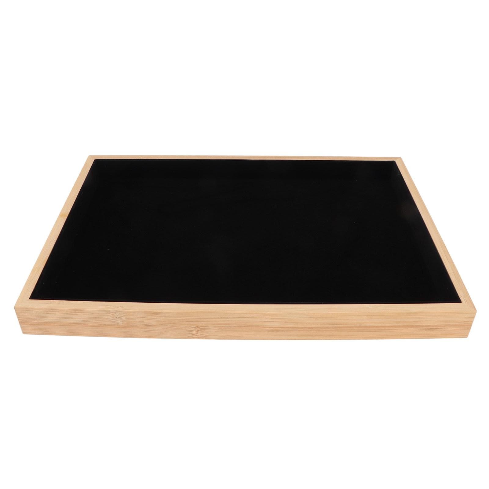 Wood Jewelry Tray Classic Elegant Scratch Resistant Multipurpose Jewelry Display Trays for Earrings