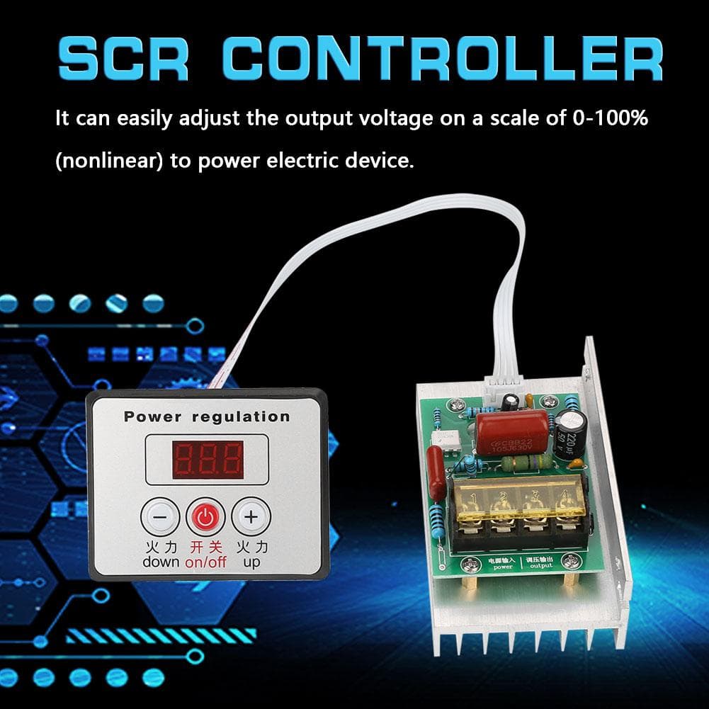 Electronic Regulator AC220V 8000W High Power SCR Speed Controller Control Motor