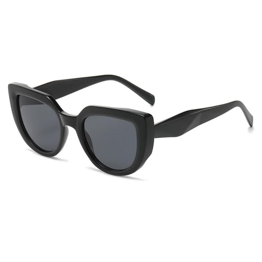 Retro Leopard Print Cat Eye Sunglasses Women UV400 Gradient Color Block Mirror Frame Men Travel Shades as picture