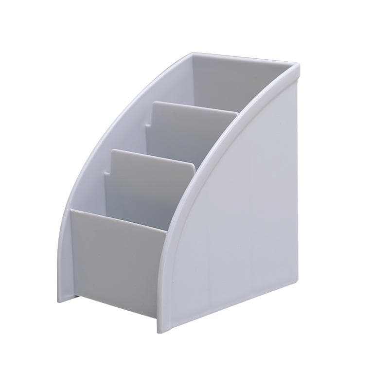 1PC Remote Control Storage Holder Desktop Case Box Organiser Mobile Phone Stand Home Decor grey
