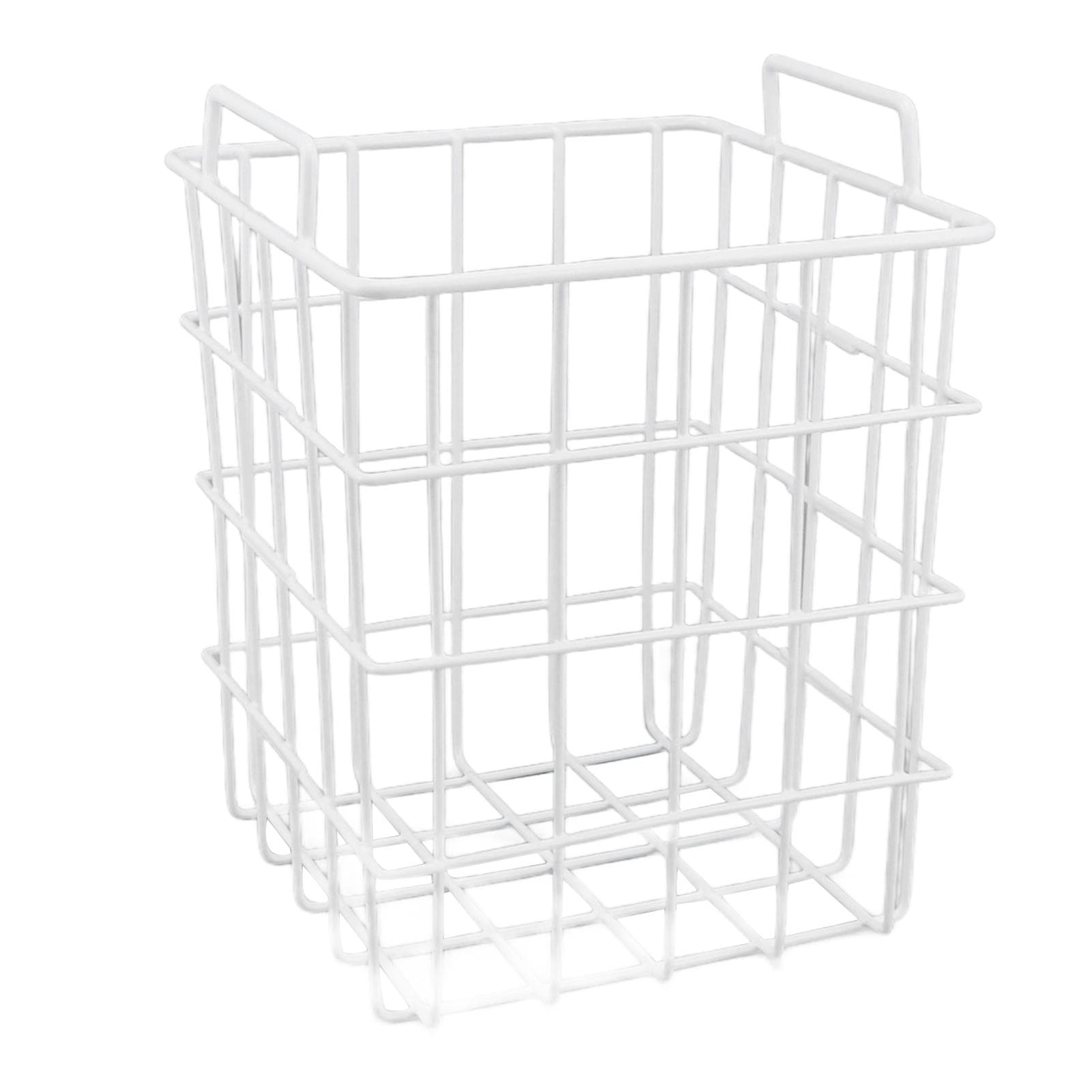 Freezer Wire Baskets Durable High Capacity Deep Refrigerator Organizer Basket for Kitchen Food Height 385mm