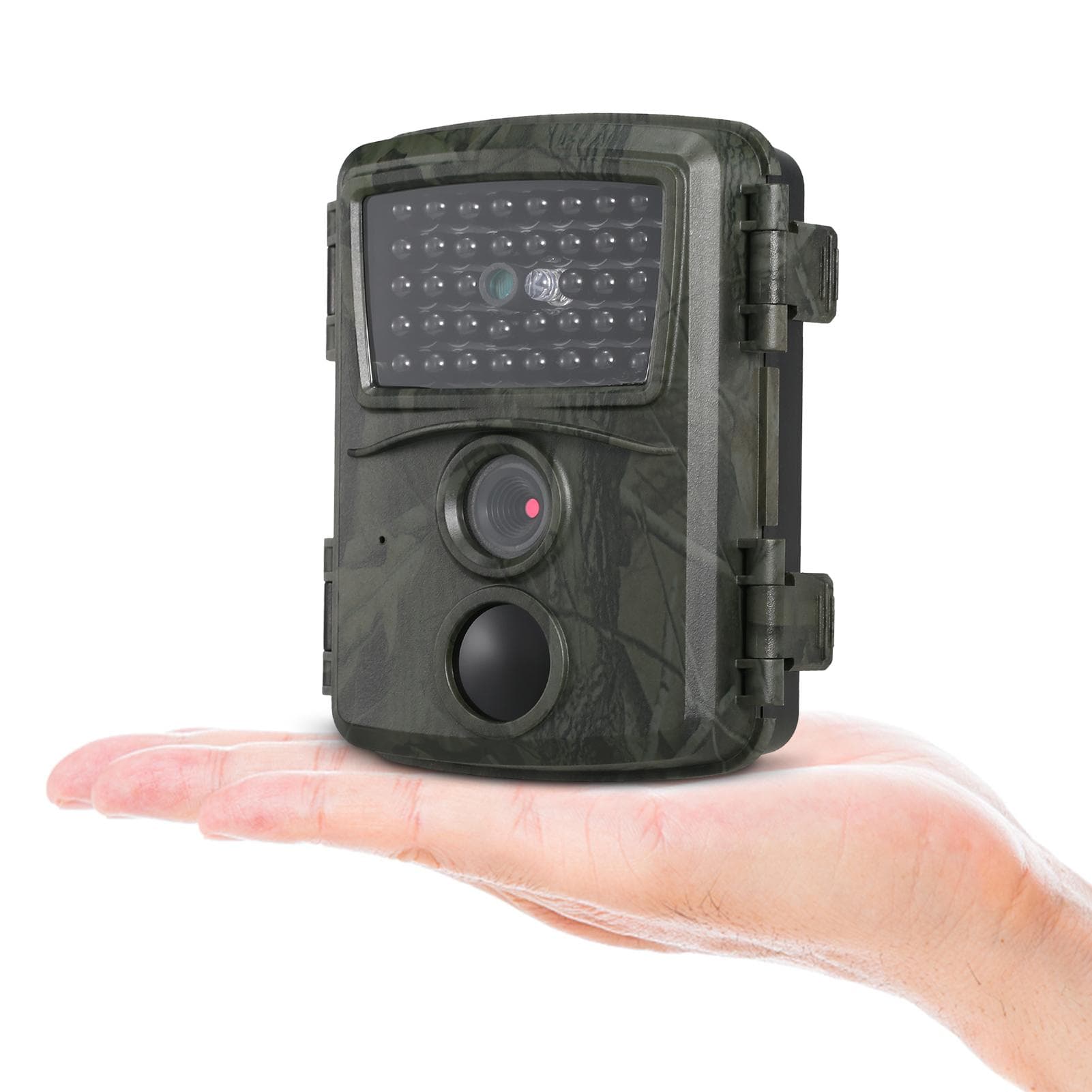 Mini Trail Camera 12MP 1080P Hunting Game Motion Activated Outdoor Wildlife Scouting Camera IP54 grey