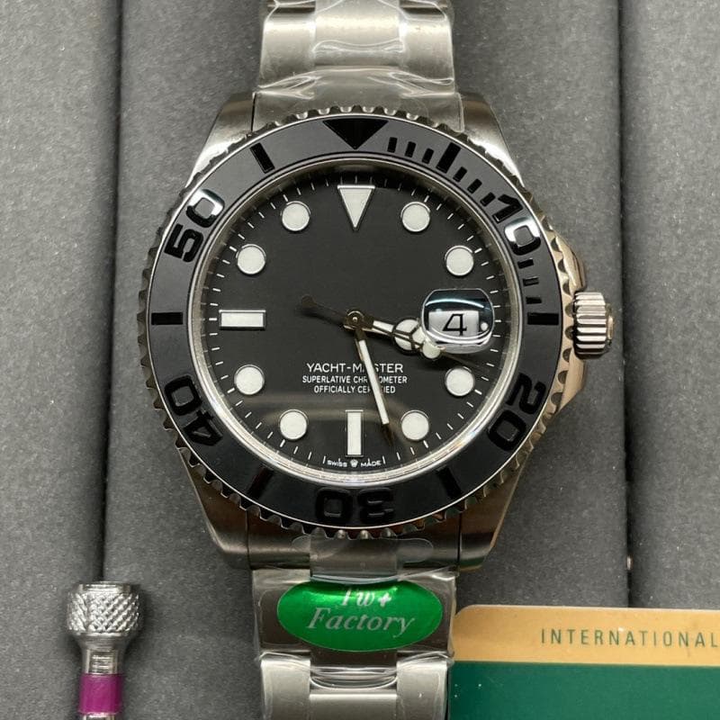 Rolex Yacht Grey Automatic Men's Watch with Large Dial