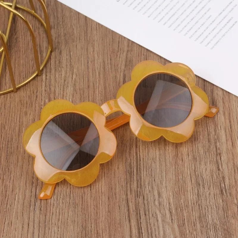 Kids Flower Sunglasses UV Protection Beach Eyewear Boys Girls Trendy Sun Shades Childrens Gafas De Sol Fashionable Sun Glasses