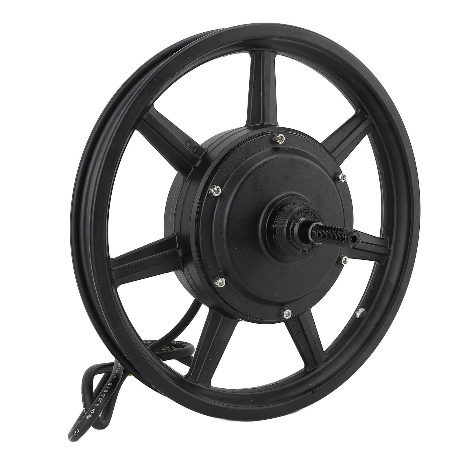 14inch Wheel Hub Motor 36?60V 350W?500W Single Shaft Disc Brake Hub Motor With Right Output Line