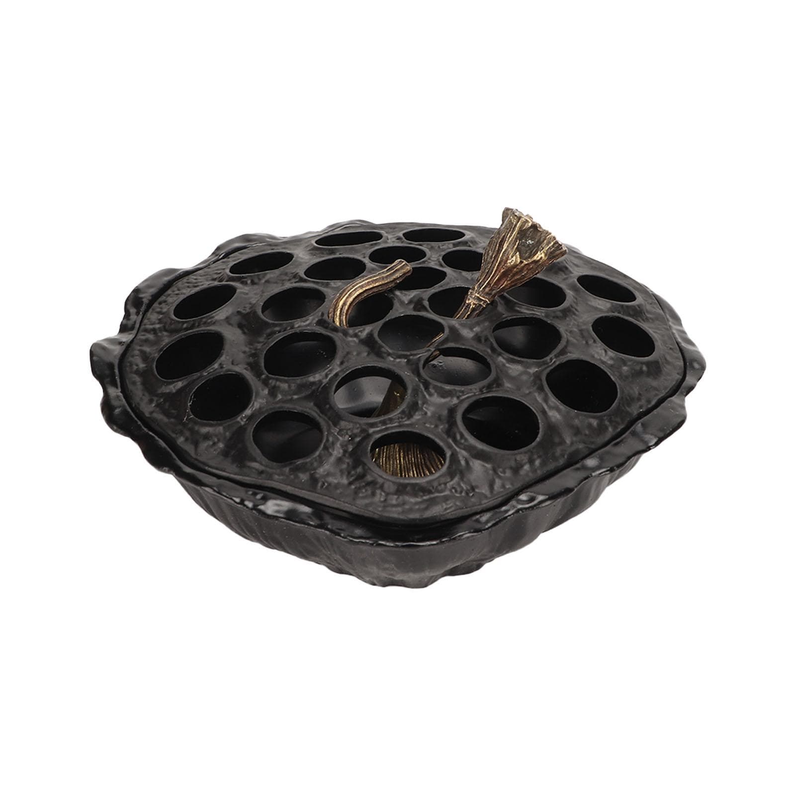 Incense Burner Antique Exquisite Sturdy Metal Incense Burner Holder for Gifts Decoration