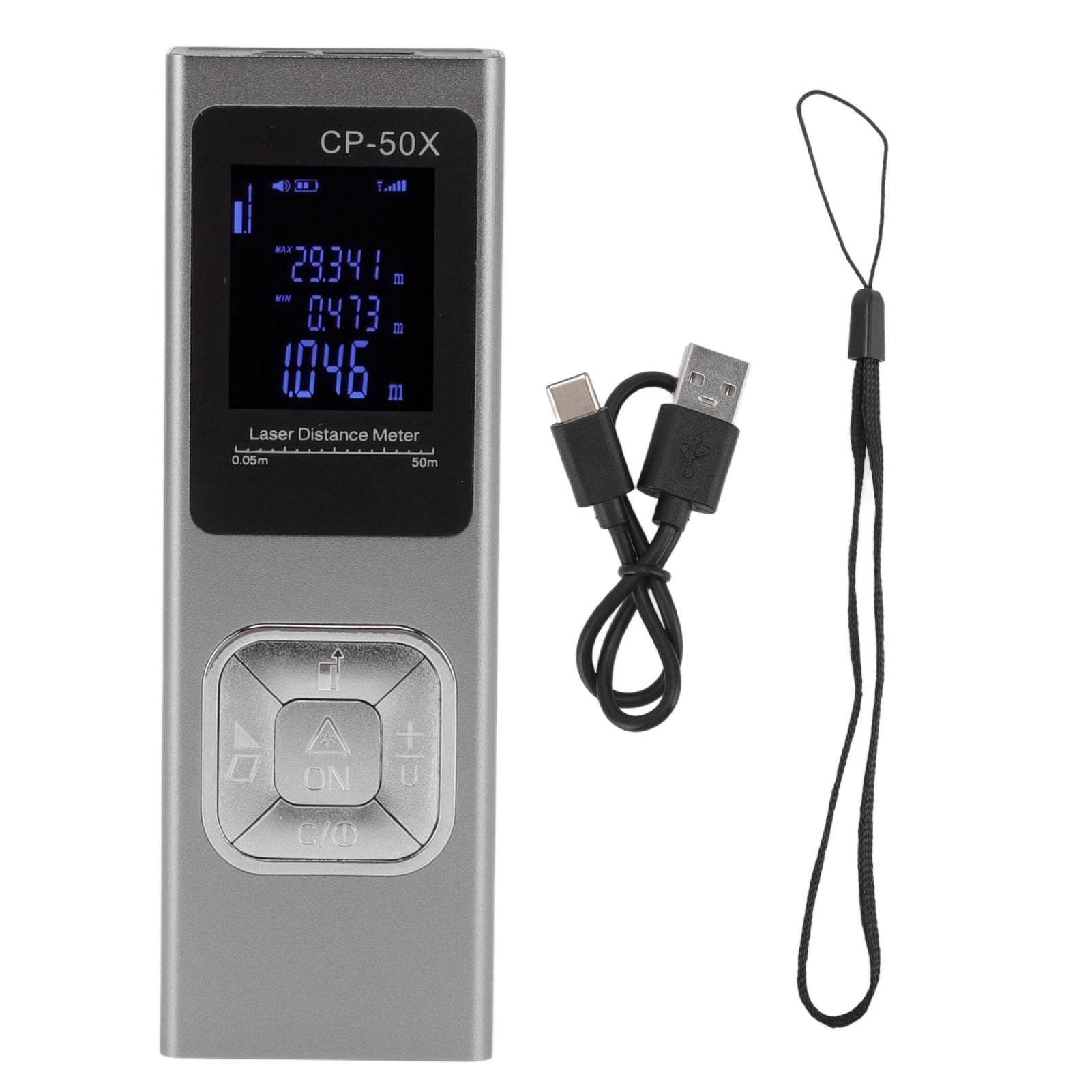 Distance Meter Accurate Voice Broadcast Small Electronic Ruler Handheld Rangefinder for Indoor