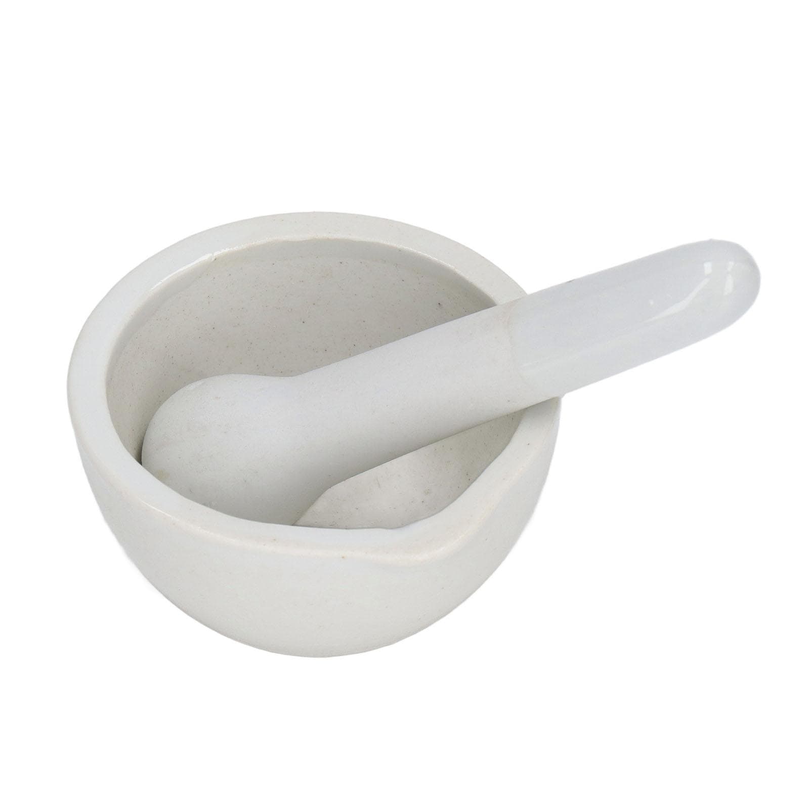 10 Sets 60mL Mortar and Pestle Kit Small Ceramic Grinding Bowls Laboratory Supplies