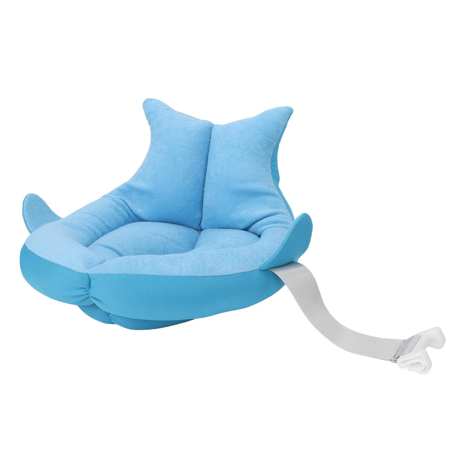 Baby Bathtub Cushion Soft Safe Breathable Floating Infant Bath Support Mat for Newborn Blue blue