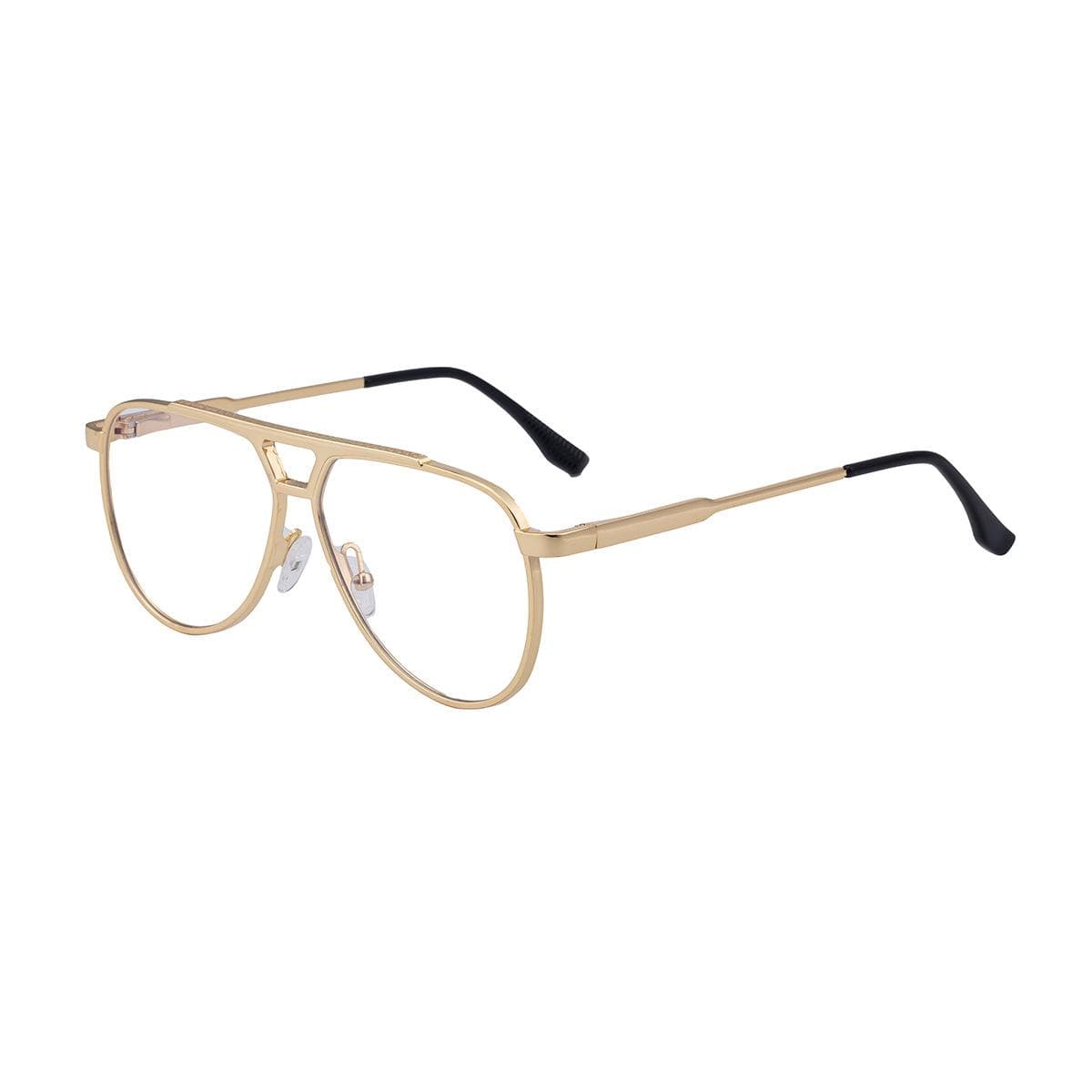 Classic Pilot Myopia Glasses Men Luxury Metal Frame Blue Light Blocking High-definition Computer Goggles UV400 Myopia-4