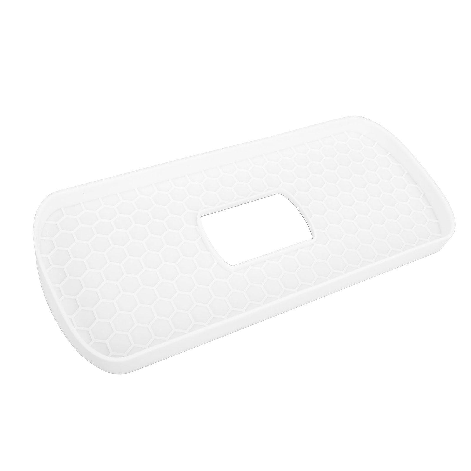 Silicone Toilet Tank Tray Universal Nonslip Bathroom Rack No Punching Toilet Tank Storage Holder white