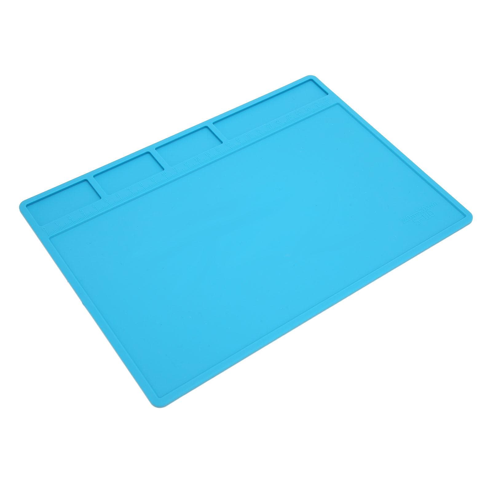 Soldering Mat Silicone Repair Pad Anti Static Heat Resistant with Scale for Electronics