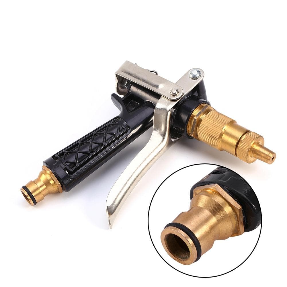 Brass Metal High Pressure Auto Car Wash Cleaning Water Gun Sprayer Hose Nozzle
