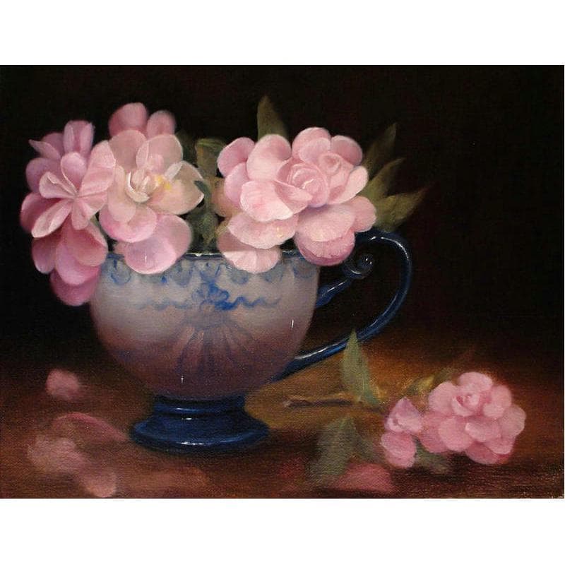 5d Diamond Painting Flower and Cup Cross Stitch Embroidery Flower 20X30CM