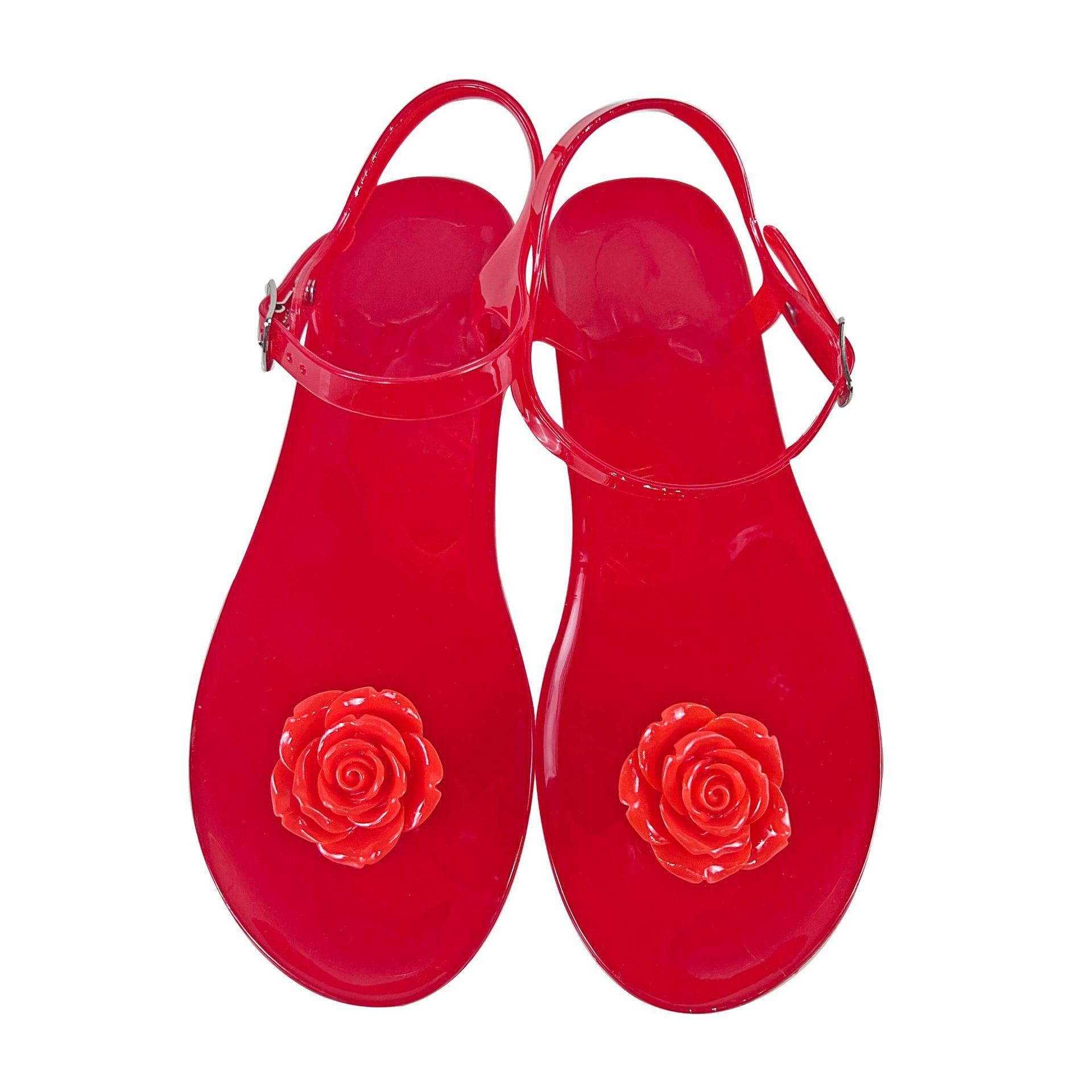 Women's Fruit Jelly Sandals –Clear Soft PVC Summer Slippers, Non-Slip Casual Beach Shoes, Transparent Lemon Sandals 36