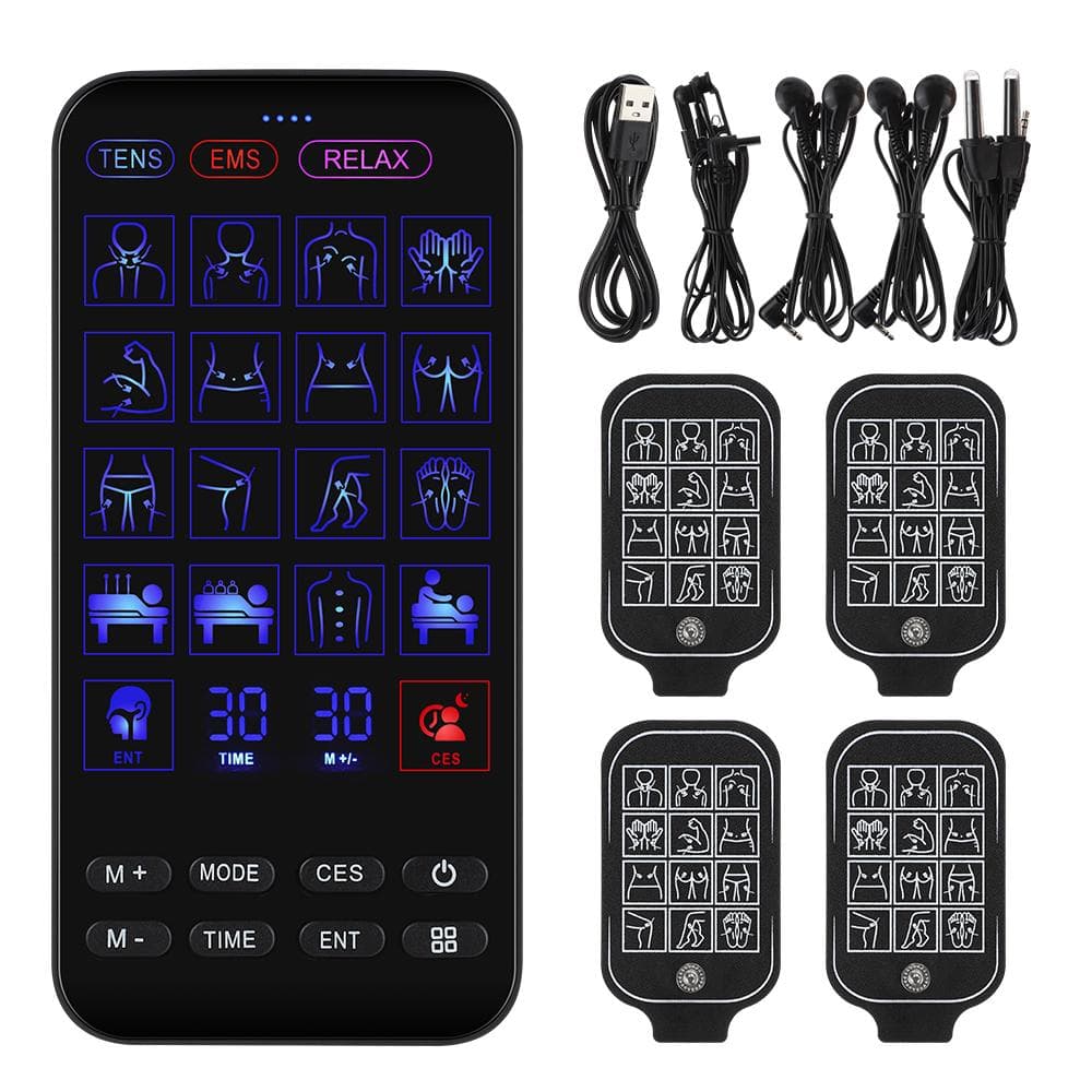 4 In 1 Tens Ems Unit For Sleep Aid And Infrared Nasal Therapy Relieves Rhinitis Insomnia And Anxiety With Muscle Stimulator