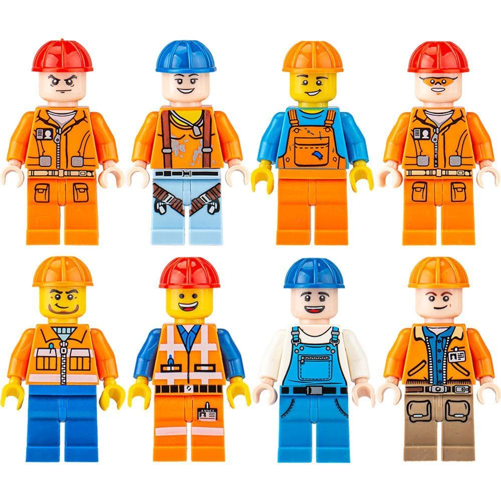 City Engineering House Building Worker Engineer Mini figures Building Blocks Bricks Childrens Day Game Gift No Box