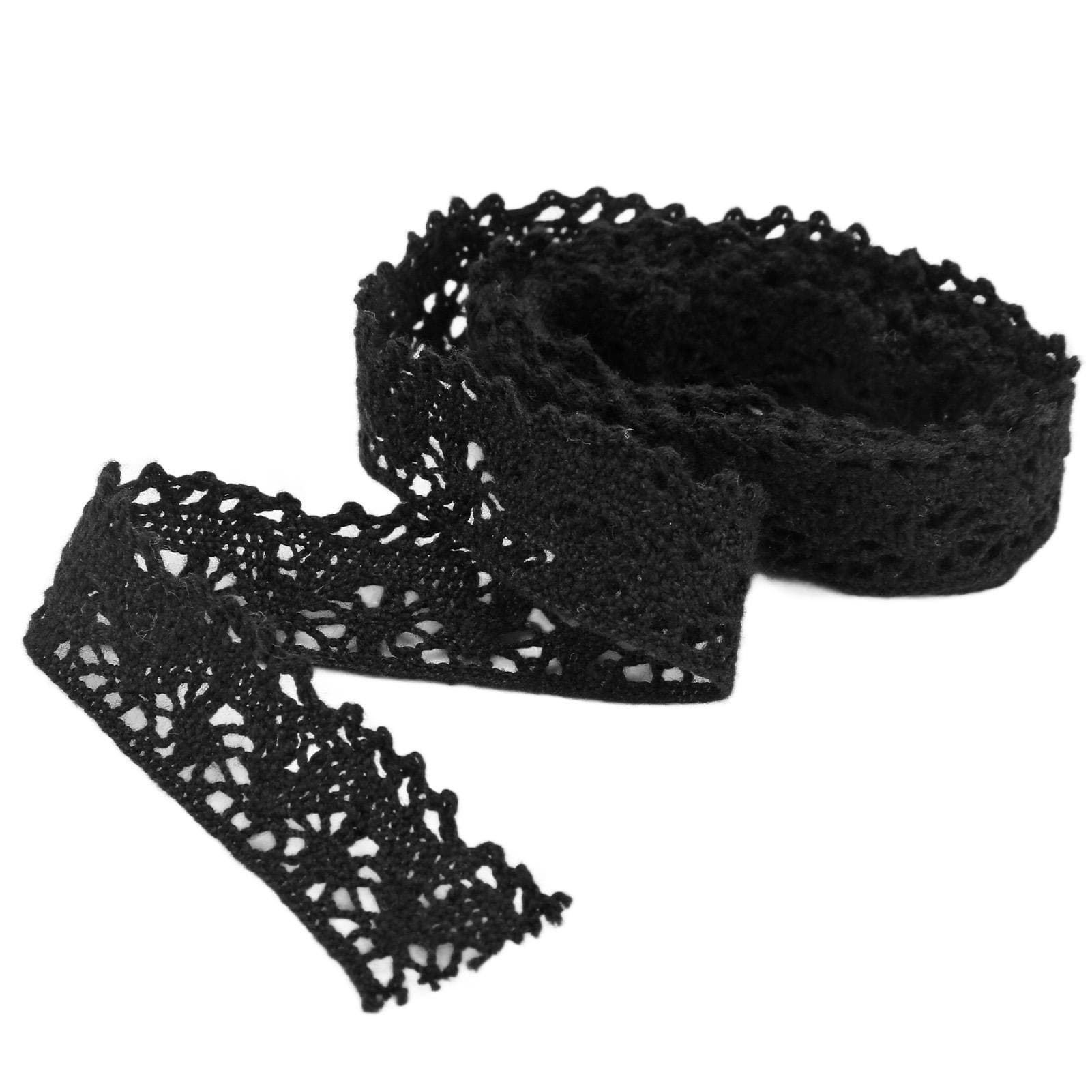 Lace Ribbon DIY Cutting Elegant Style Clear Patterns Quilting Accessories for Christmas Wedding black