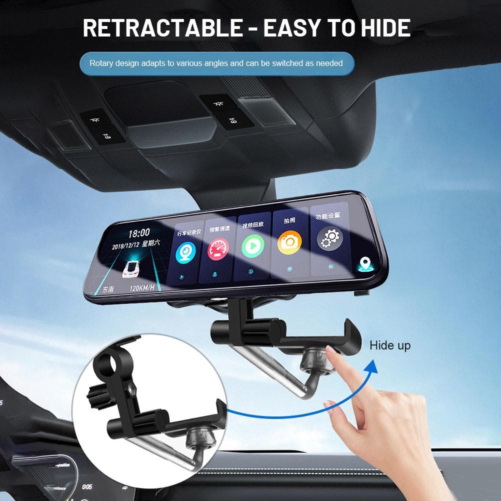 2Pcs 360 degrees Rearview Mirror Phone Holder Car Rear View Mirror Mount Phone Holder Universal 360