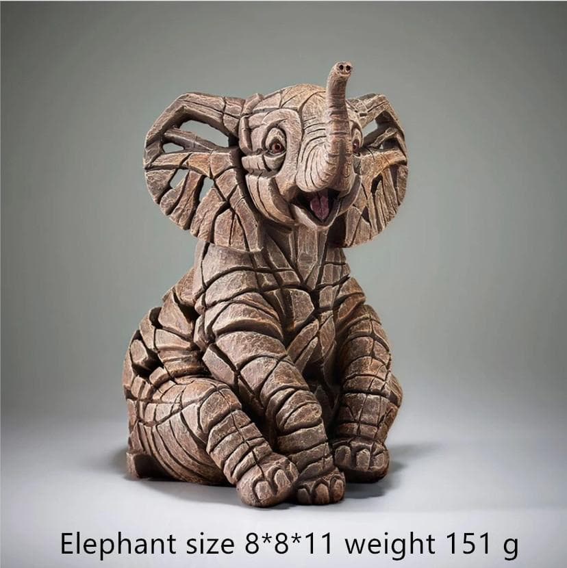 New Trends Contemporary Nordic Style Animal Sculpture Home Decoration Lion Tiger Bust of Edge Scenes Room Decor&Wall Elephant