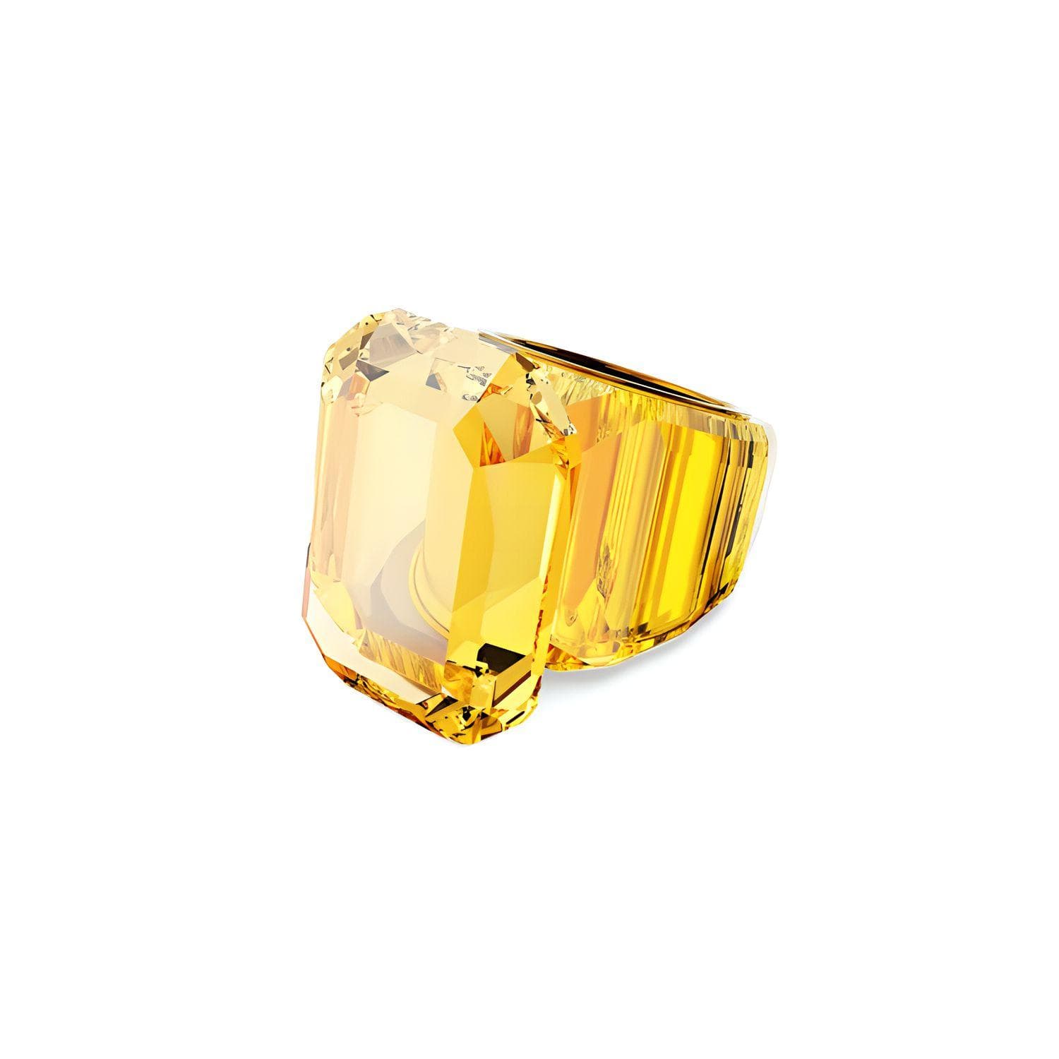 Swarovski Lucent Cut Inlaid Crystal Ring Women rings Yellow 5607350 58
