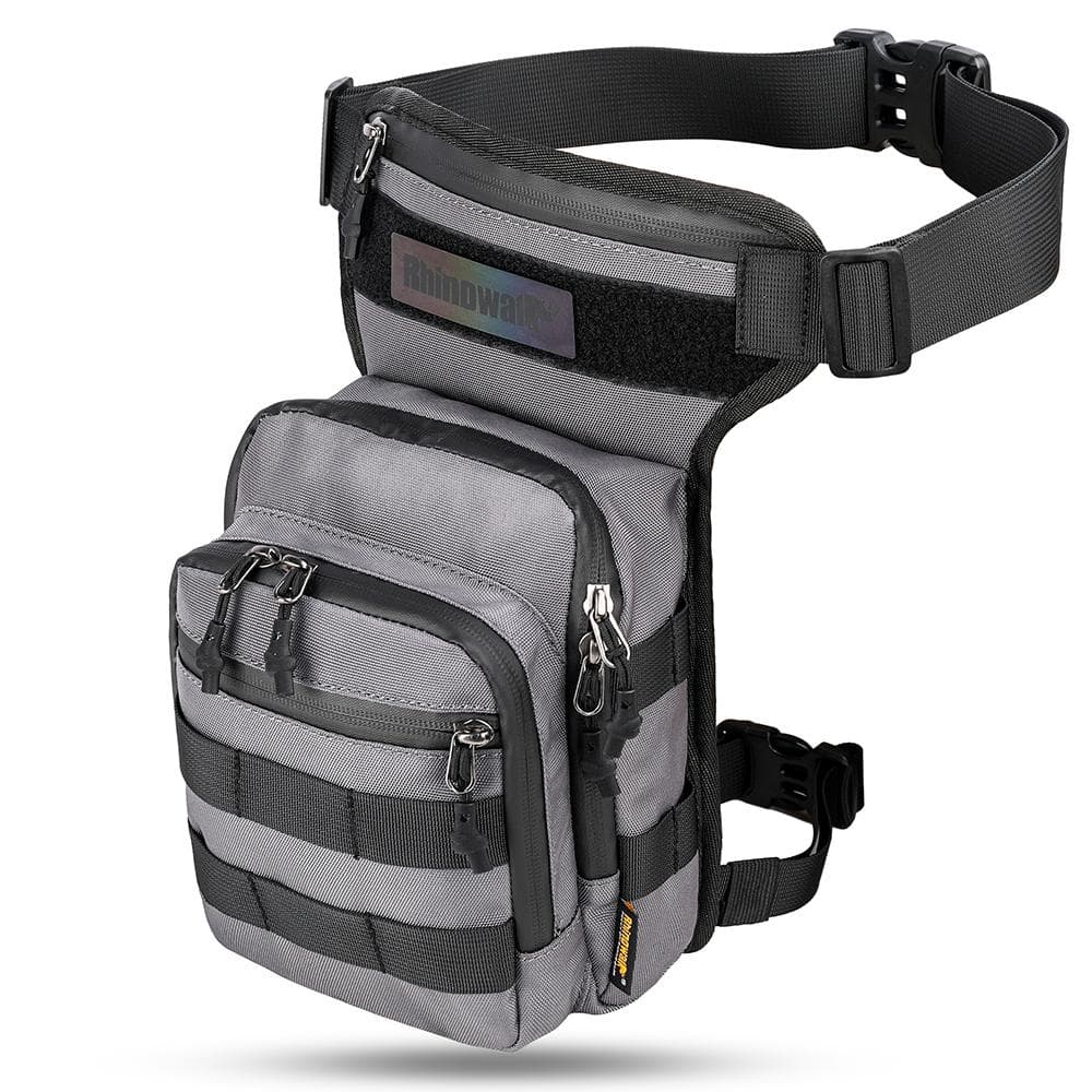 Multifunctional Motorcycle Bag Breathable Motorcycle Riding Leg Bag Waist Bag Large Capacity Riding grey