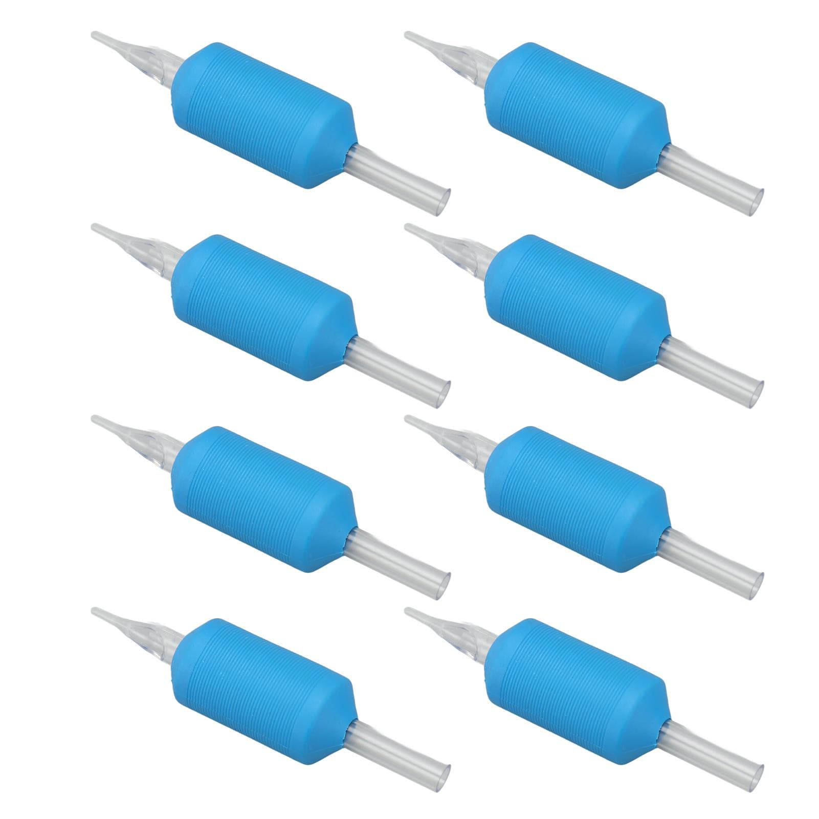 20pcs Disposable Tattoo Handle Grip Silicone Prevent Slip Tattoo Machine Grips for 5RT Needle Blue