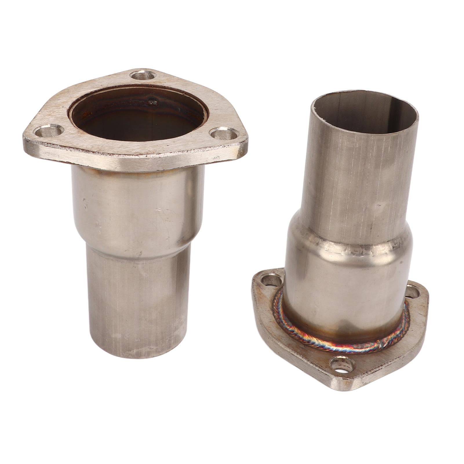 3 Bolt Exhaust Header Collector Flange Reducer Kit 2 12 to 2in Diameter for Automotive